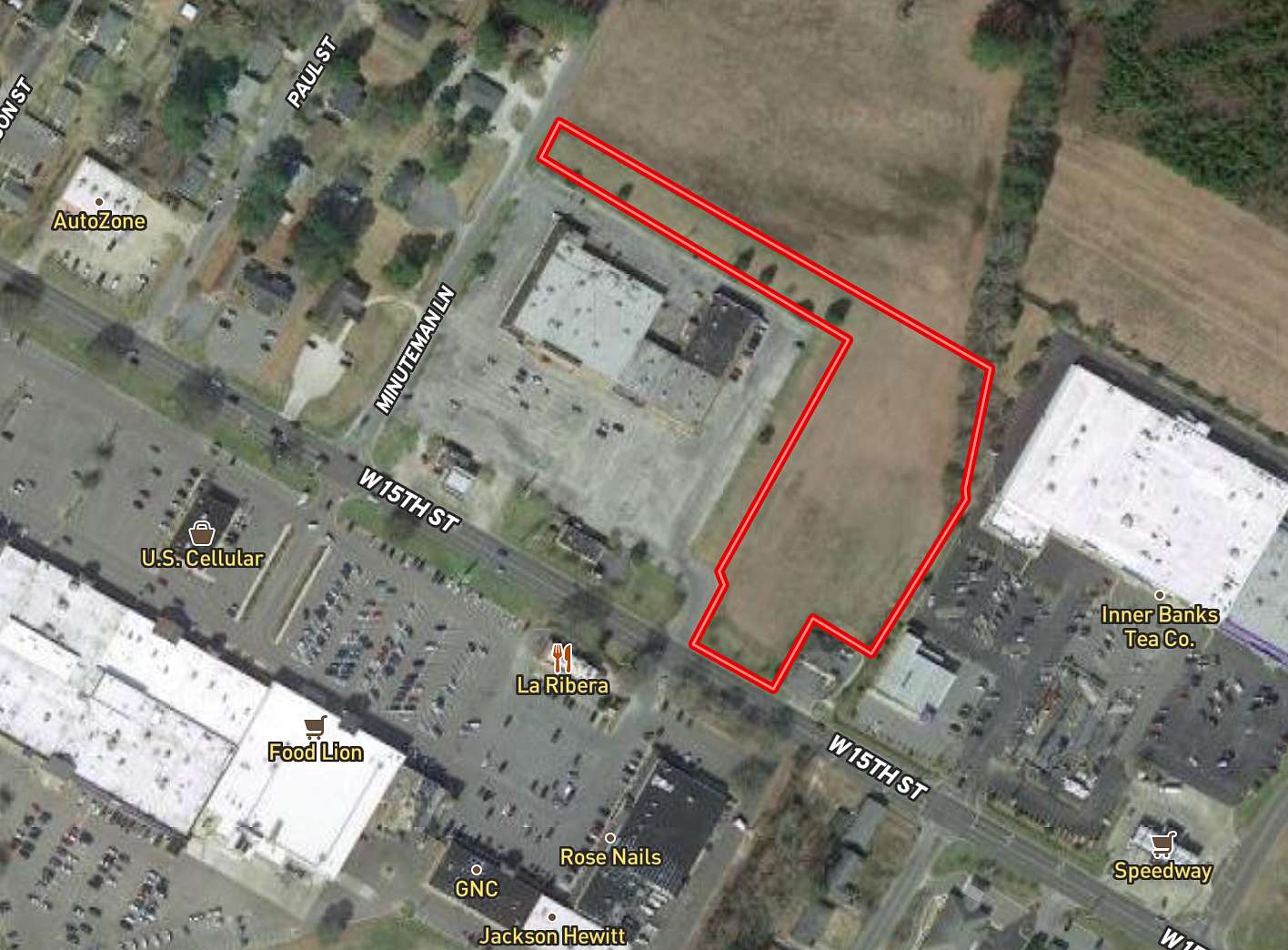 3.5 Acres of Commercial Land for Sale in Washington, North Carolina