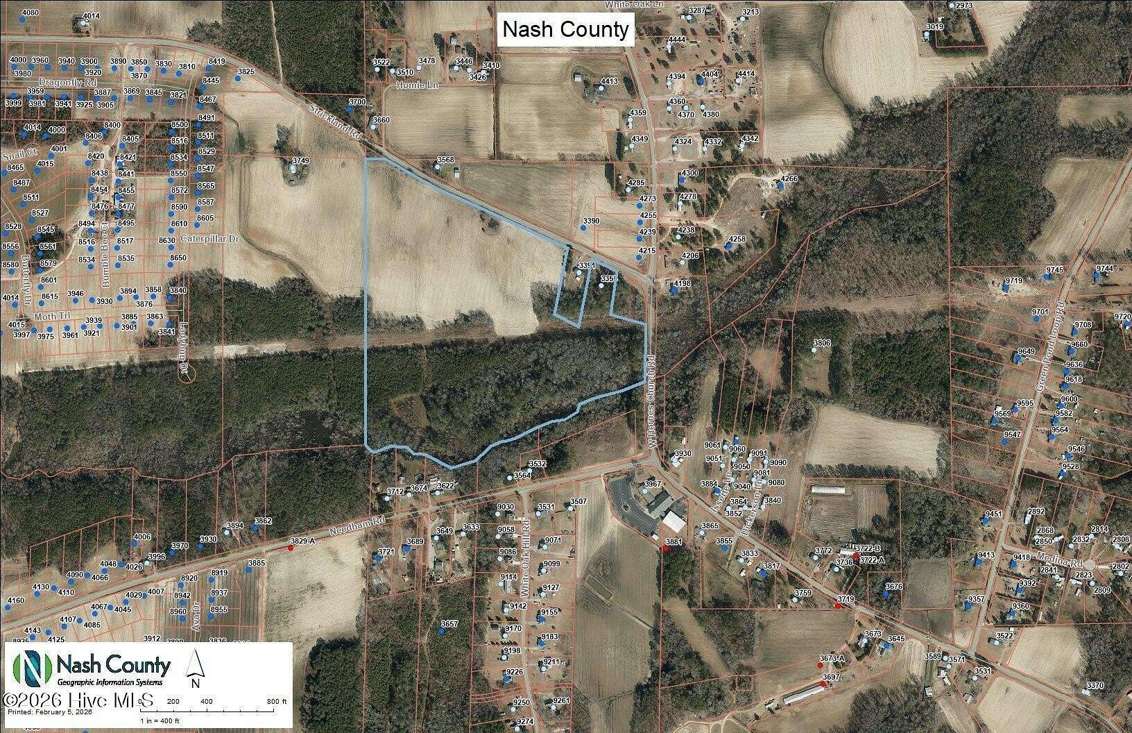 50.3 Acres of Land for Sale in Bailey, North Carolina