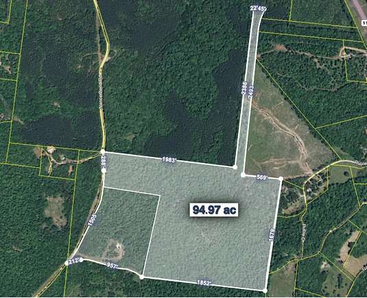 94.97 Acres of Land for Sale in Clifton, Tennessee