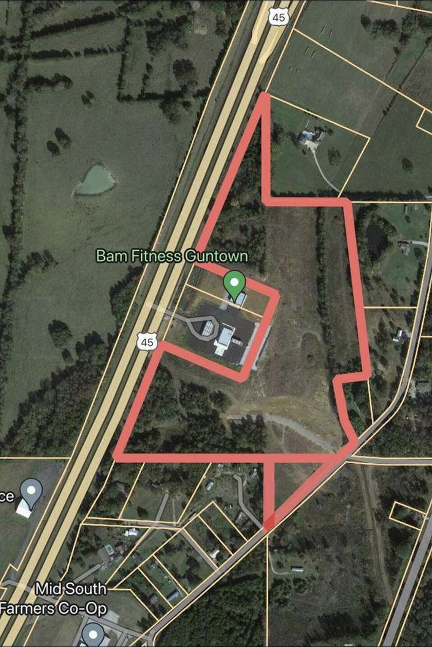 39 Acres of Mixed-Use Land for Sale in Guntown, Mississippi