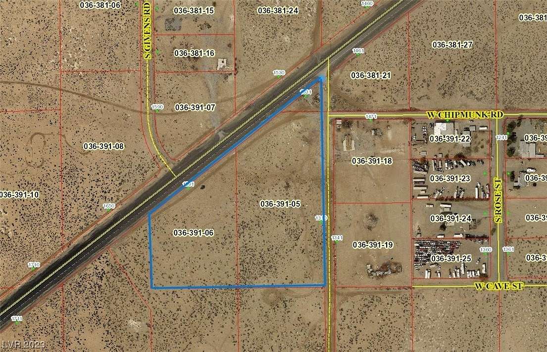 8.27 Acres of Commercial Land for Sale in Pahrump, Nevada