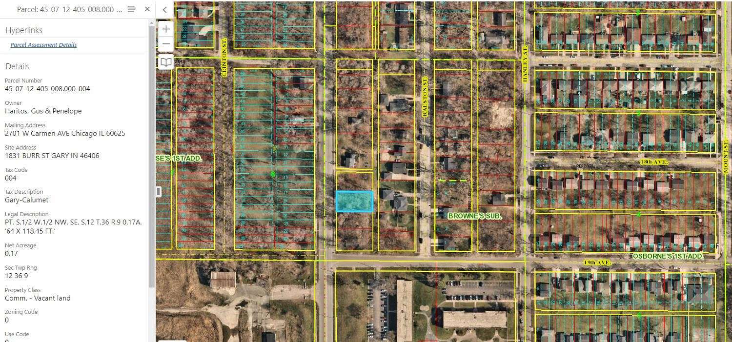 0.17 Acres of Land for Sale in Gary, Indiana