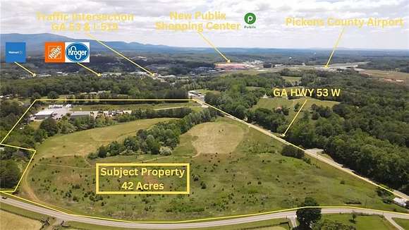 43.3 Acres of Improved Commercial Land for Sale in Jasper, Georgia
