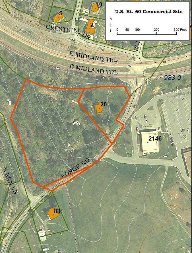5.1 Acres of Commercial Land for Sale in East Lexington, Virginia