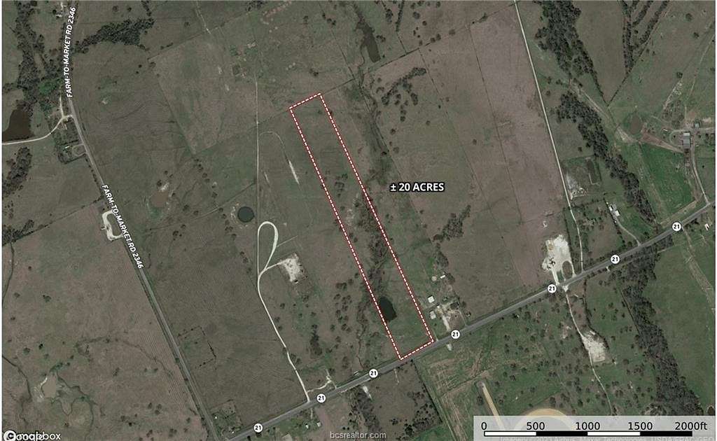 20 Acres of Agricultural Land for Sale in Madisonville, Texas