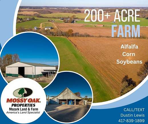 201 Acres of Recreational Land & Farm for Sale in Miller, Missouri