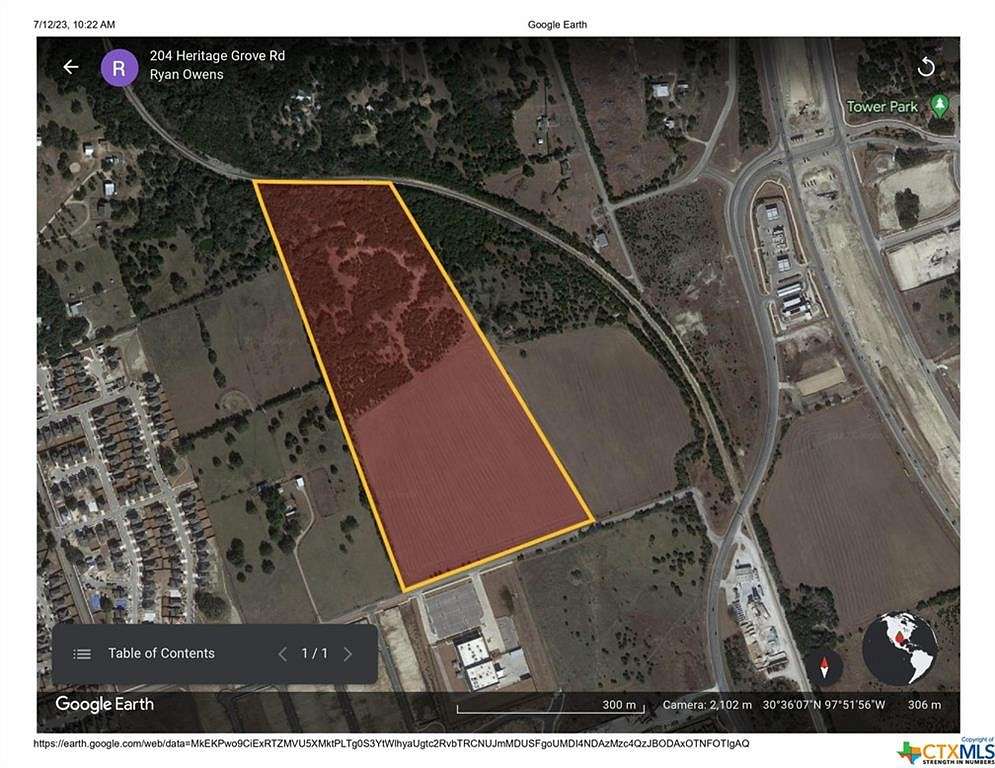 40.6 Acres of Improved Commercial Land for Sale in Leander, Texas
