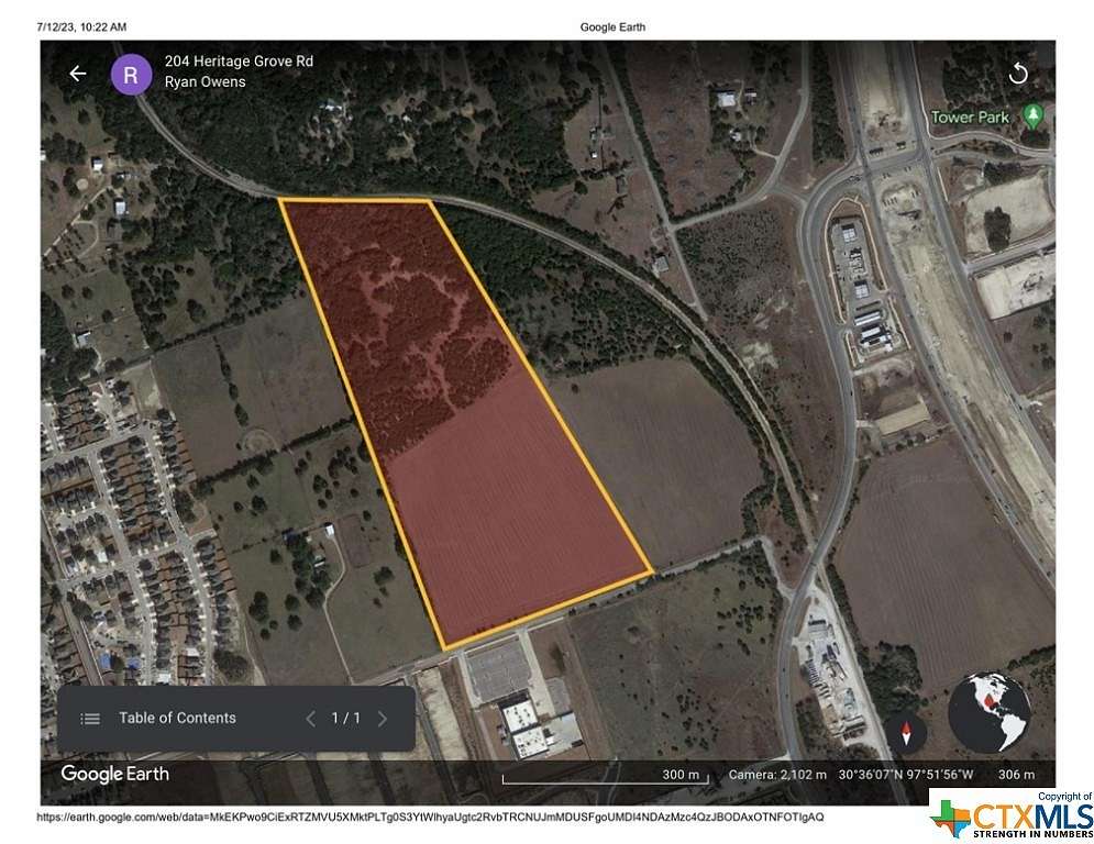 40.57 Acres of Improved Commercial Land for Sale in Leander, Texas