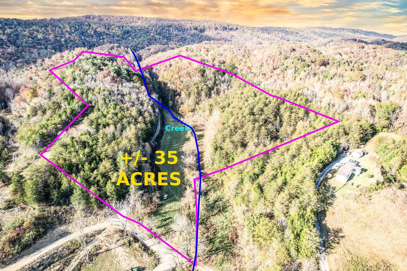 35 Acres of Recreational Land & Farm for Sale in Greeneville, Tennessee