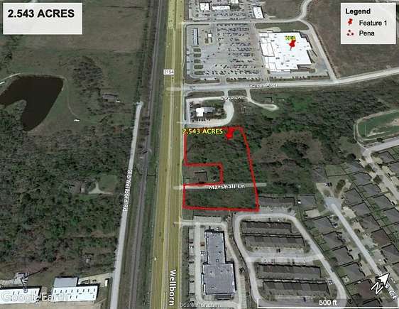 2.543 Acres of Commercial Land for Sale in College Station, Texas