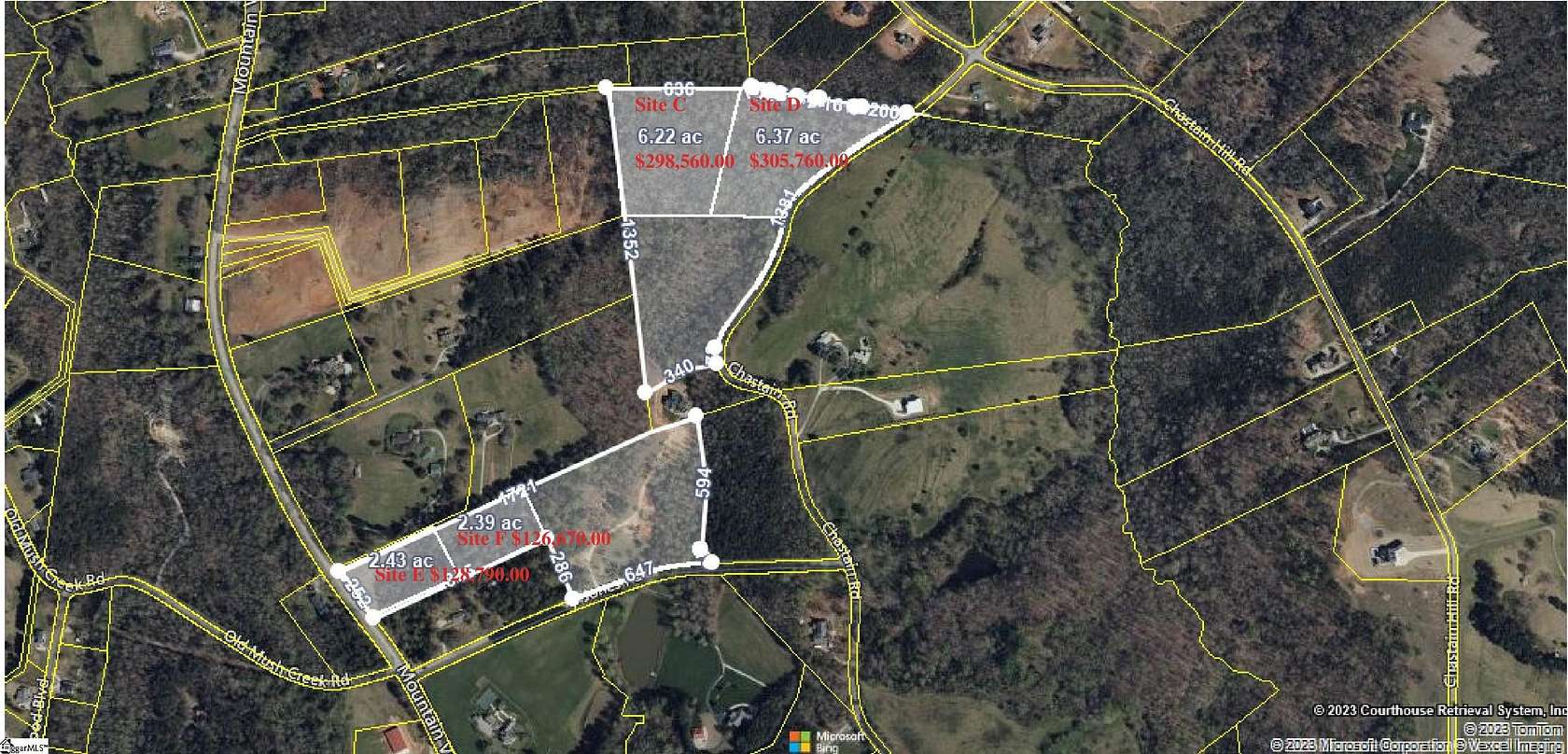 6.2 Acres of Residential Land for Sale in Taylors, South Carolina