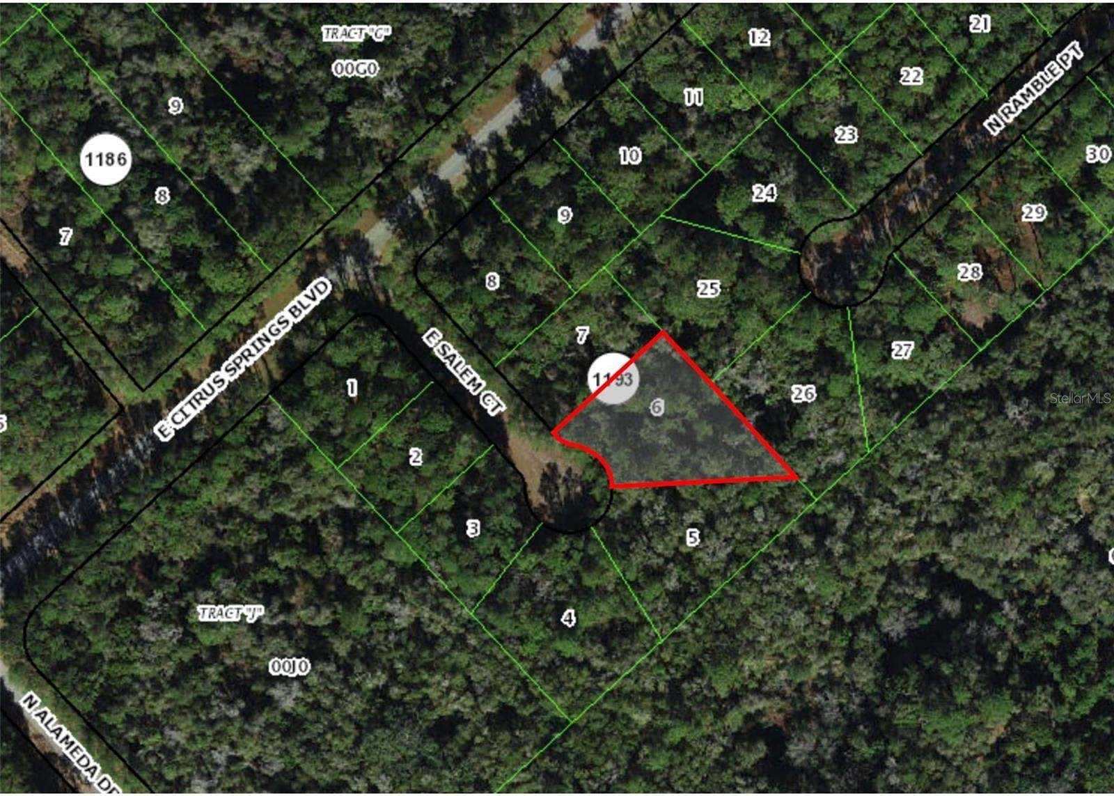 0.58 Acres of Residential Land for Sale in Citrus Springs, Florida