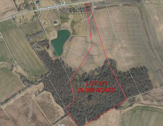 26.9 Acres of Land for Sale in Woodstock, Ohio