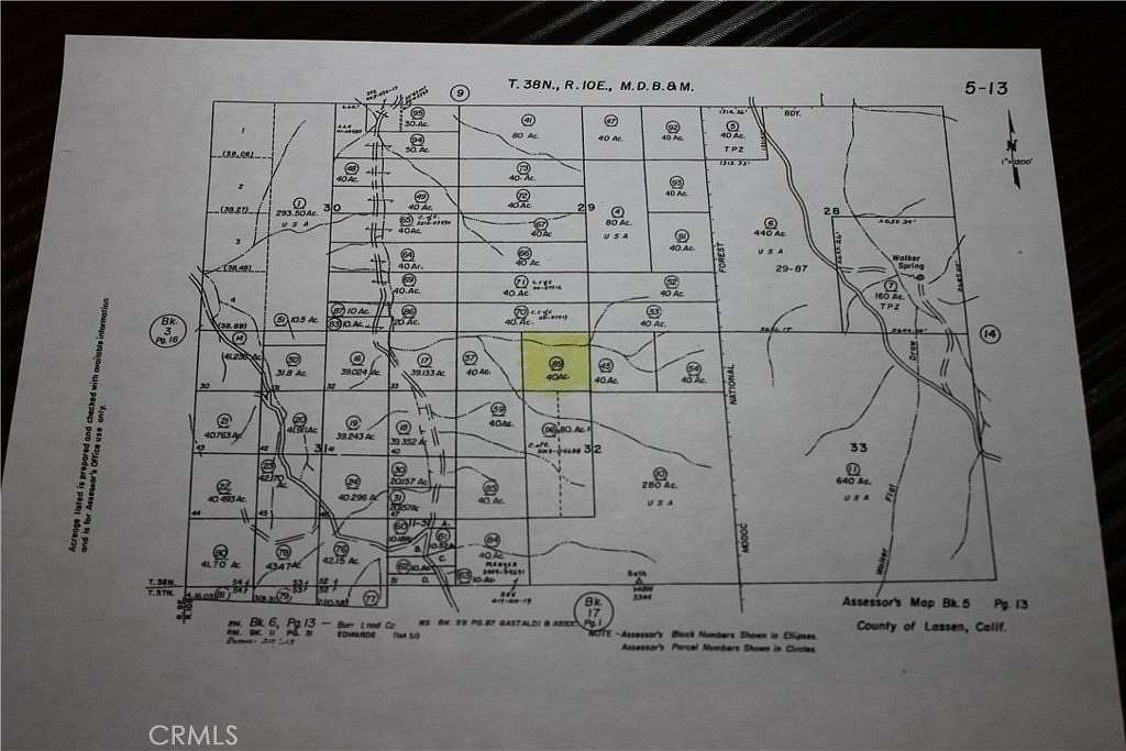 40 Acres of Land for Sale in Bieber, California