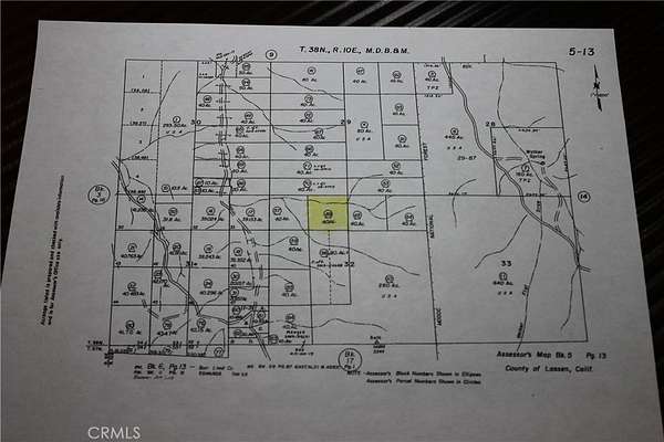 40 Acres of Land for Sale in Bieber, California