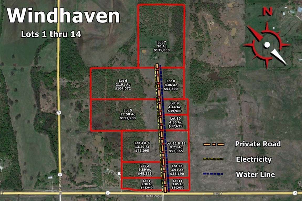 5.4 Acres of Residential Land for Sale in Hennepin, Oklahoma