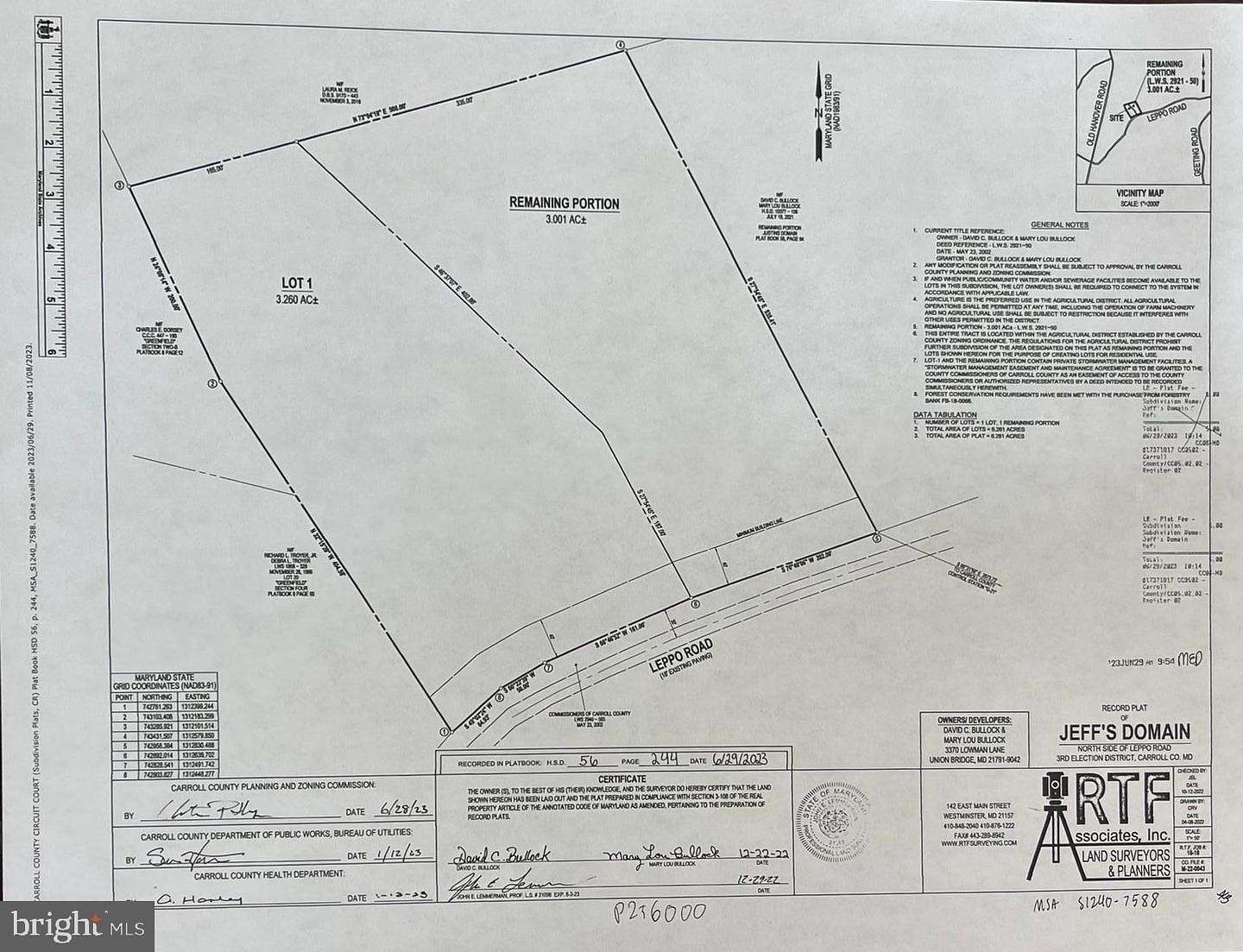 3 Acres of Land for Sale in Westminster, Maryland