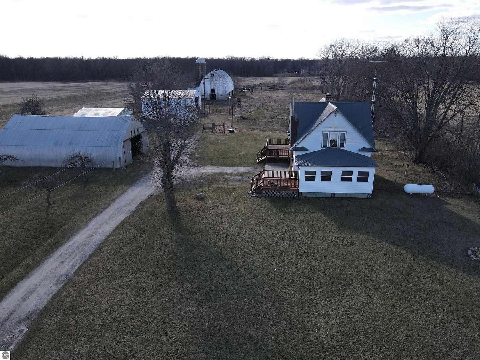40 Acres of Agricultural Land with Home for Sale in Au Gres, Michigan