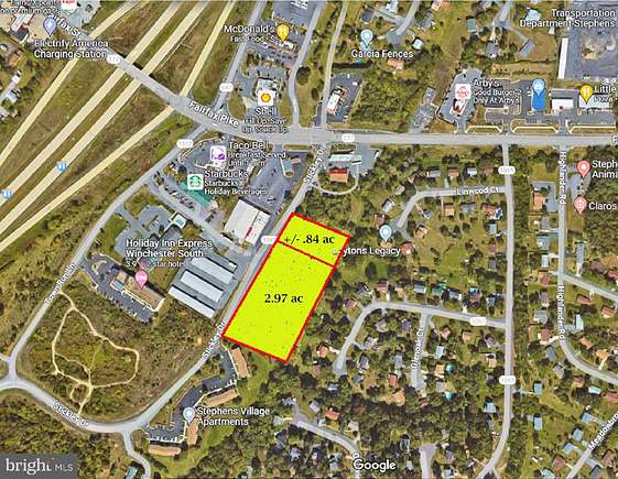 3 Acres of Commercial Land for Sale in Stephens City, Virginia