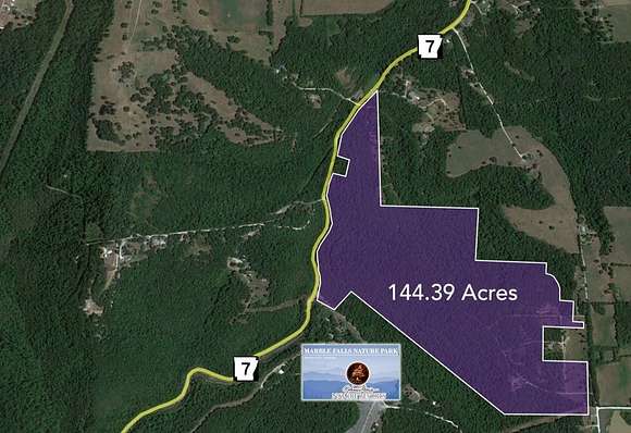 144 Acres of Land for Sale in Marble Falls Township, Arkansas