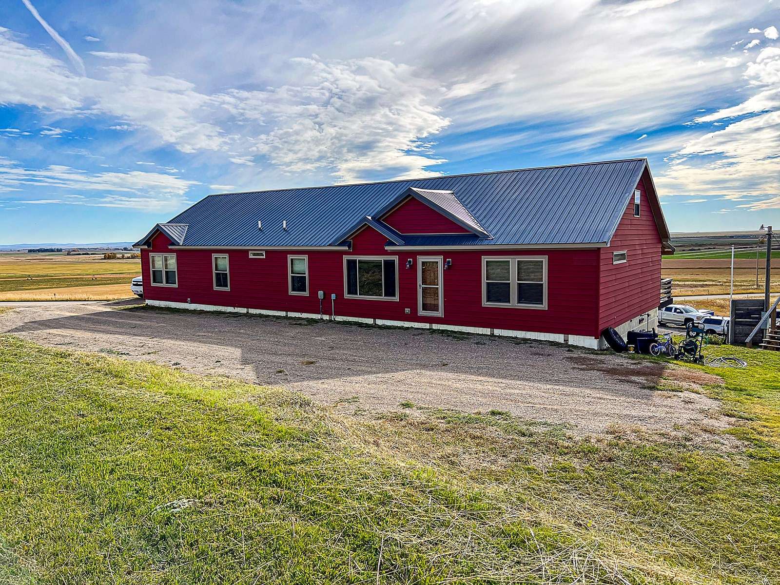 100 Acres of Land with Home for Sale in Hobson, Montana