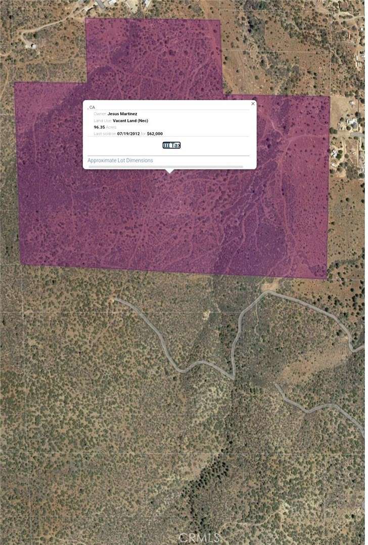 96.4 Acres of Land for Sale in Bodfish, California
