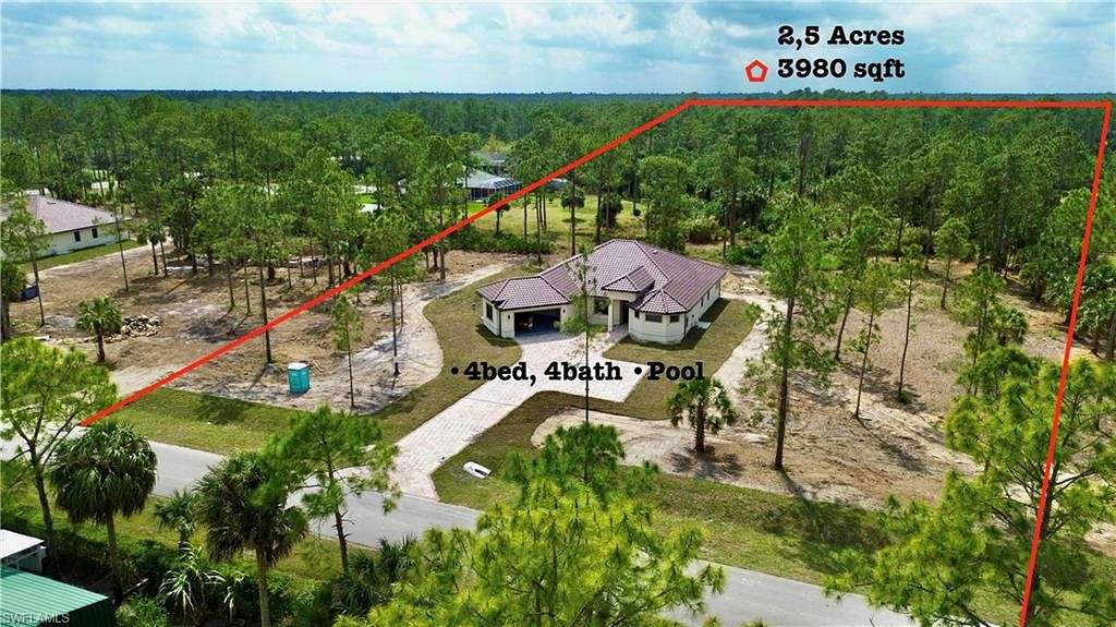 2.58 Acres of Residential Land with Home for Sale in Naples, Florida