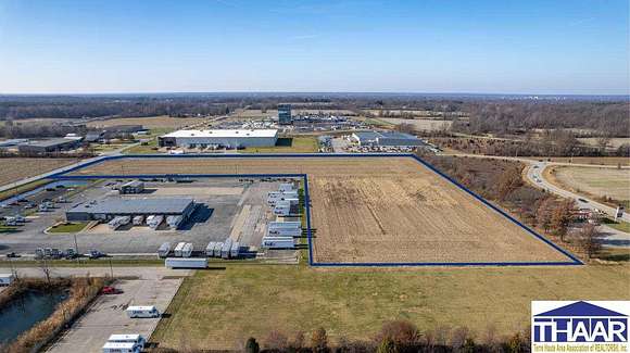 11.2 Acres of Commercial Land for Auction in Terre Haute, Indiana