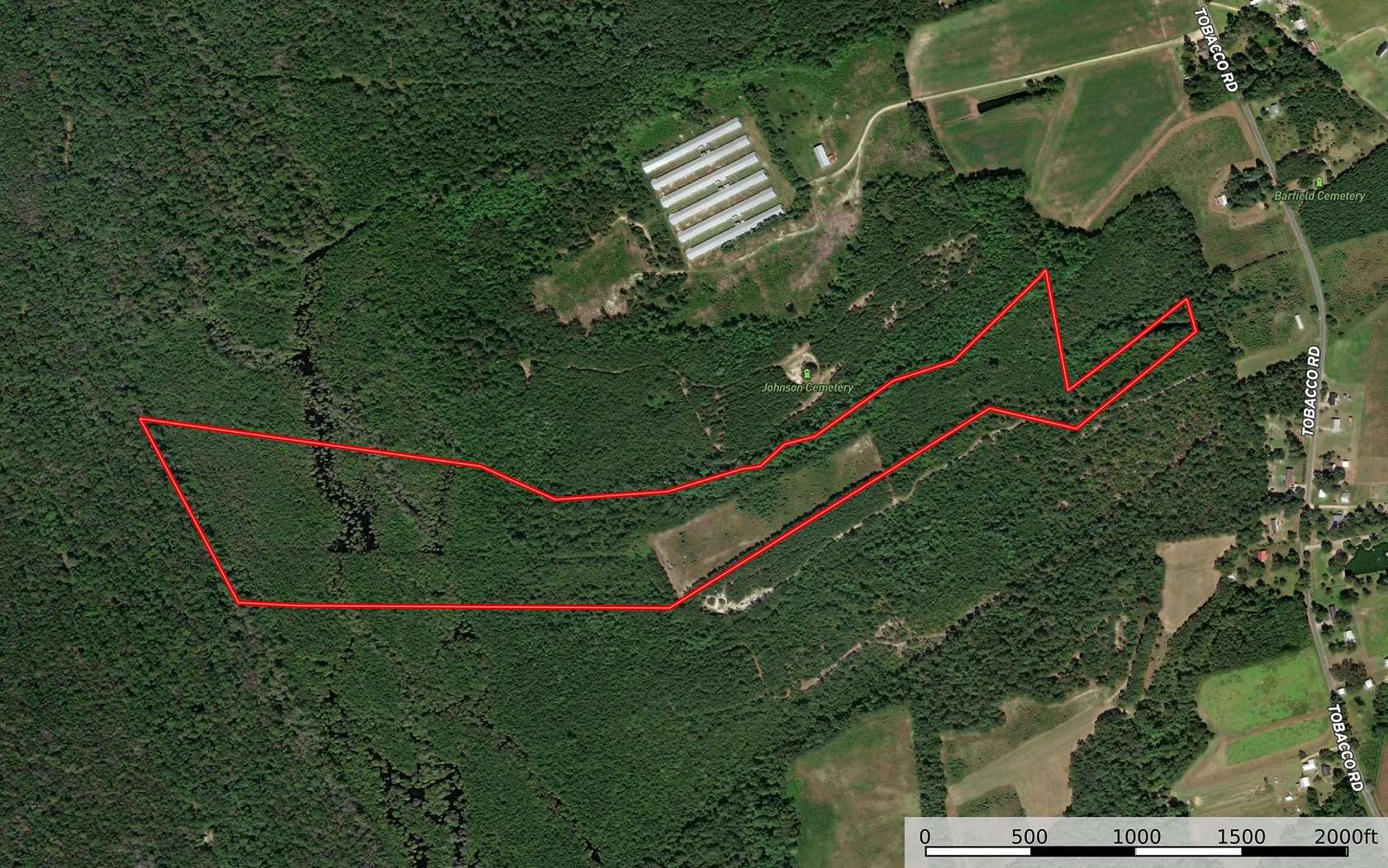56.3 Acres of Land for Sale in Orrum, North Carolina