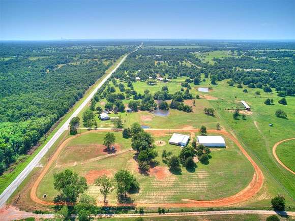12.1 Acres of Land with Home for Sale in Spencer, Oklahoma