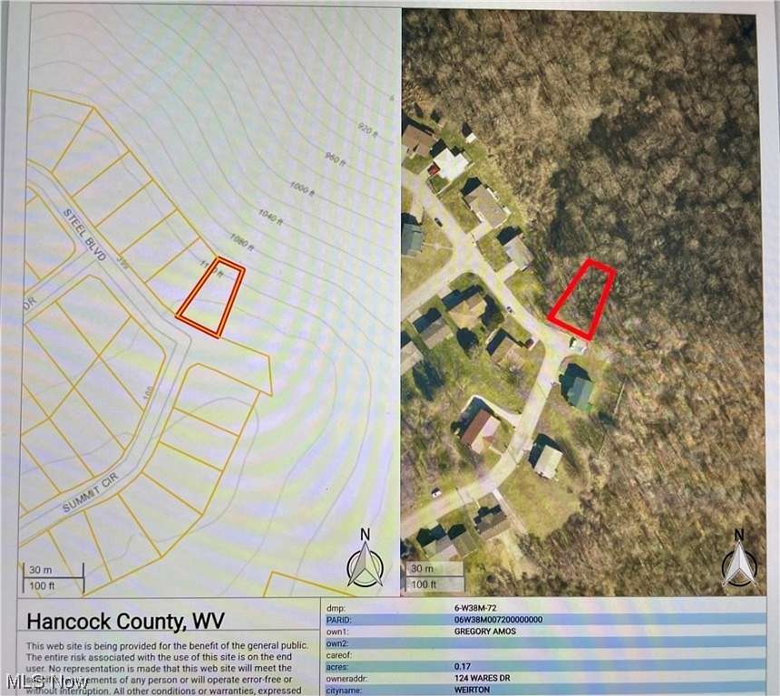 0.18 Acres of Residential Land for Sale in Weirton, West Virginia