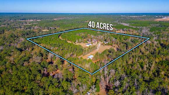 40 Acres of Agricultural Land with Home for Sale in DeFuniak Springs, Florida