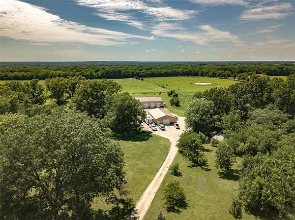 19.2 Acres of Recreational Land with Home for Sale in Ottawa, Kansas