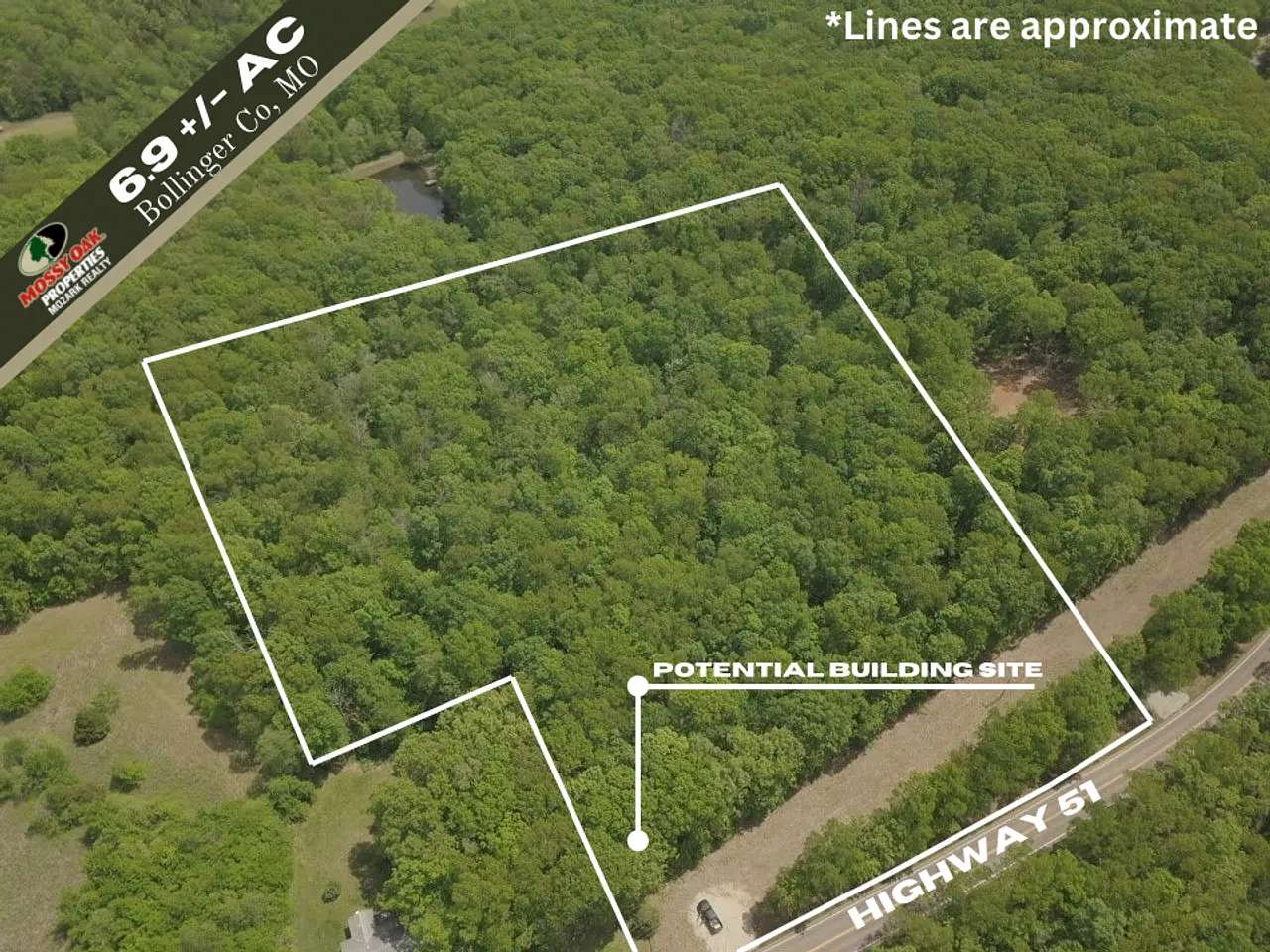 6.9 Acres of Land for Sale in Marble Hill, Missouri