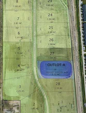 1.35 Acres of Commercial Land for Sale in Cedar Lake, Indiana