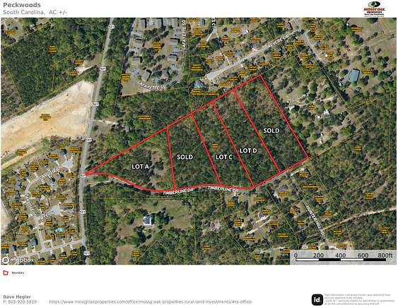 4.6 Acres of Residential Land for Sale in Camden, South Carolina