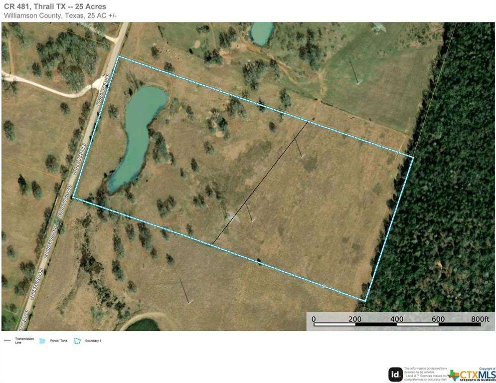 25 Acres of Land for Sale in Thrall, Texas