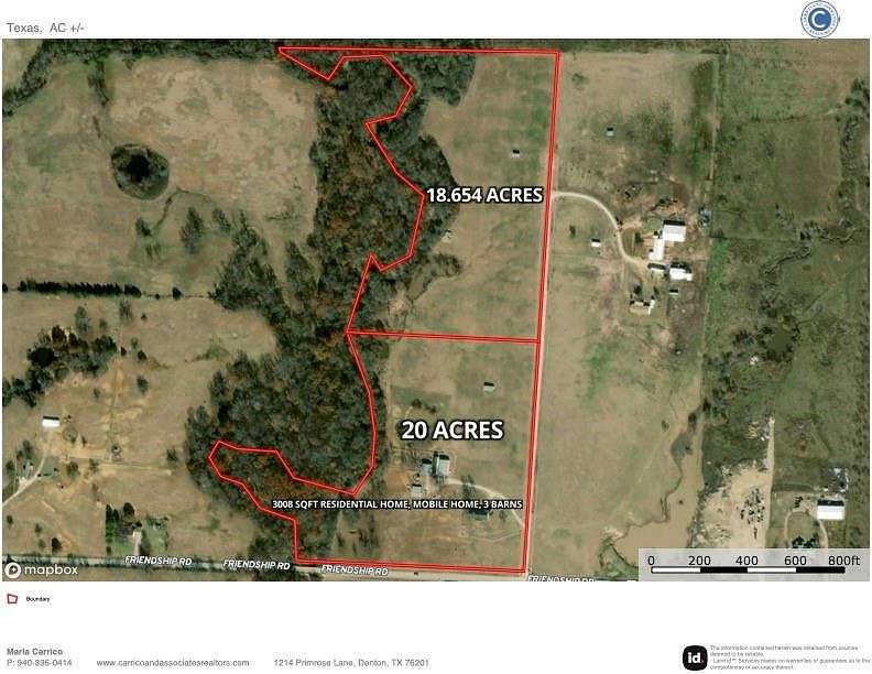 18.7 Acres of Agricultural Land for Sale in Pilot Point, Texas
