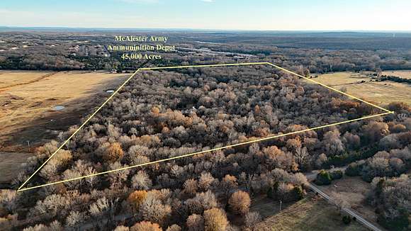 60.5 Acres of Recreational Land & Farm for Sale in McAlester, Oklahoma