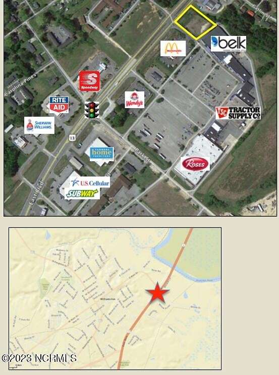 1.1 Acres of Commercial Land for Sale in Williamston, North Carolina