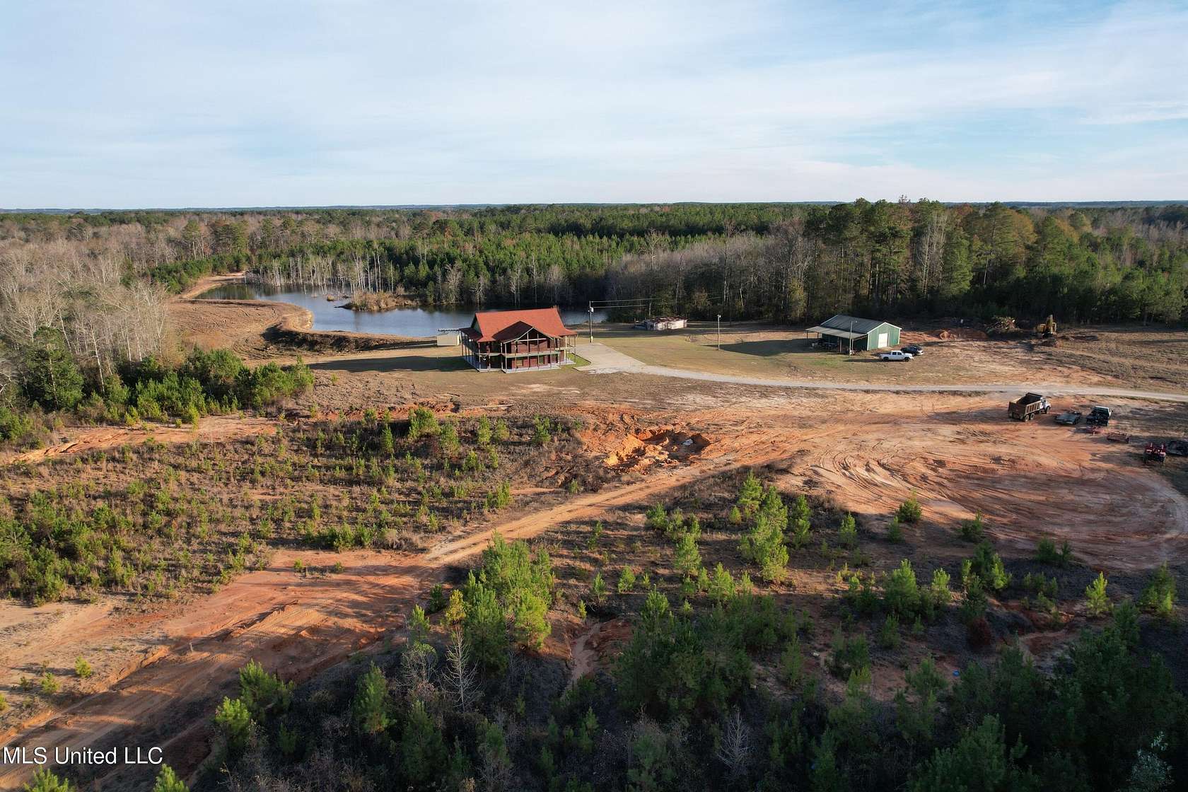 35.5 Acres of Recreational Land with Home for Sale in Pachuta, Mississippi