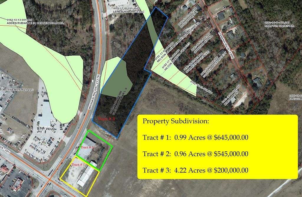 6.2 Acres of Commercial Land for Sale in Orangeburg, South Carolina
