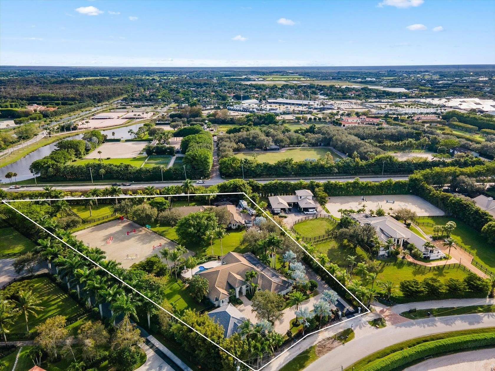 3.191 Acres of Residential Land with Home for Sale in Wellington, Florida