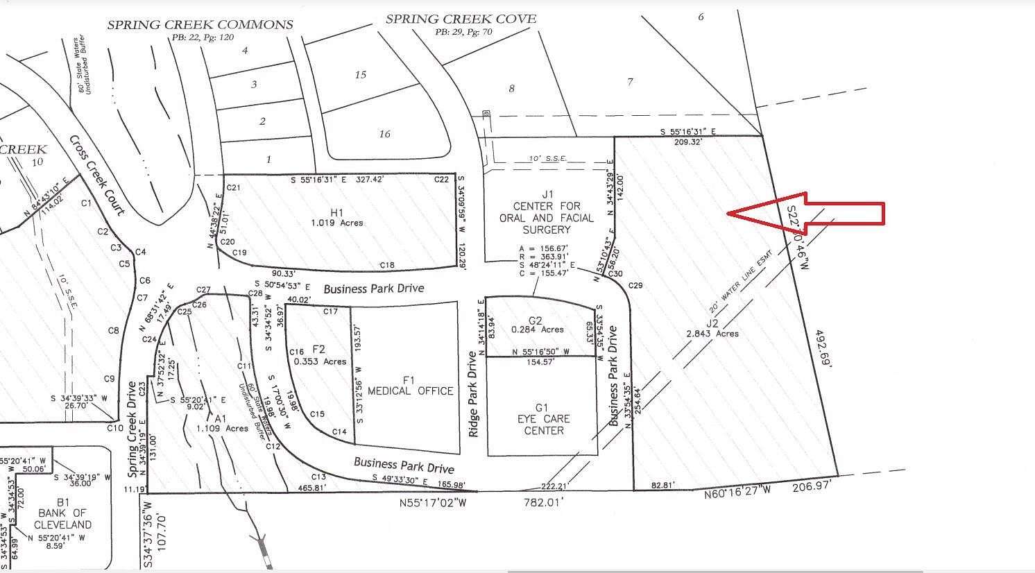 2.84 Acres of Commercial Land for Sale in Cleveland, Tennessee