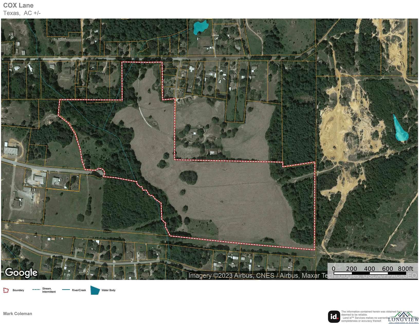 61.4 Acres of Land for Sale in Kilgore, Texas