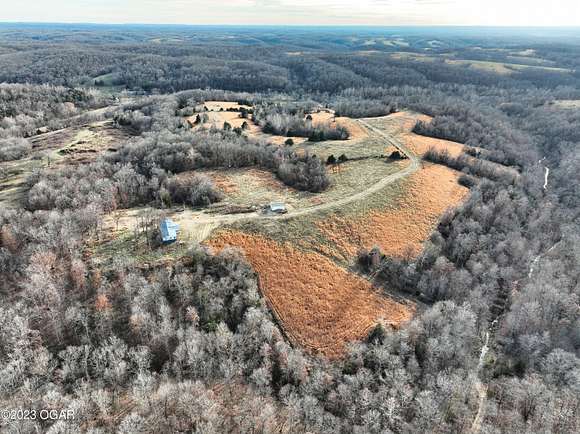90 Acres of Land with Home for Sale in Exeter, Missouri