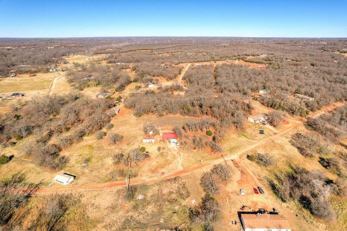 7.7 Acres of Residential Land with Home for Sale in Tecumseh, Oklahoma