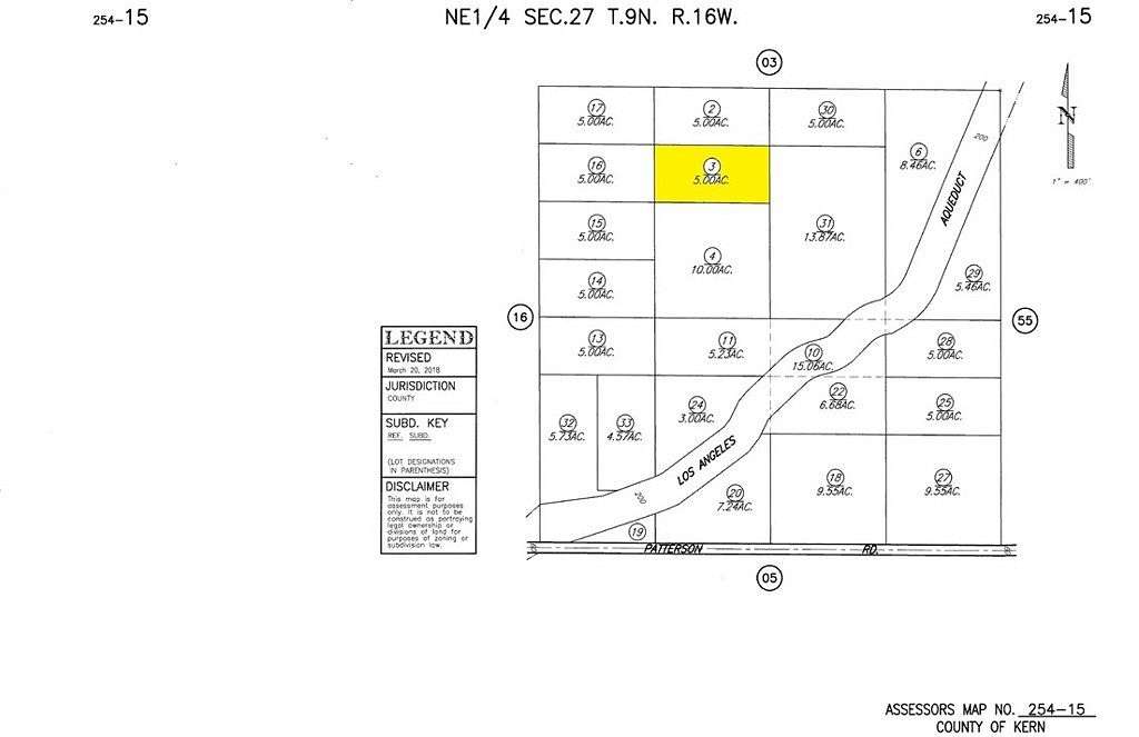 5 Acres of Land for Sale in Rosamond, California