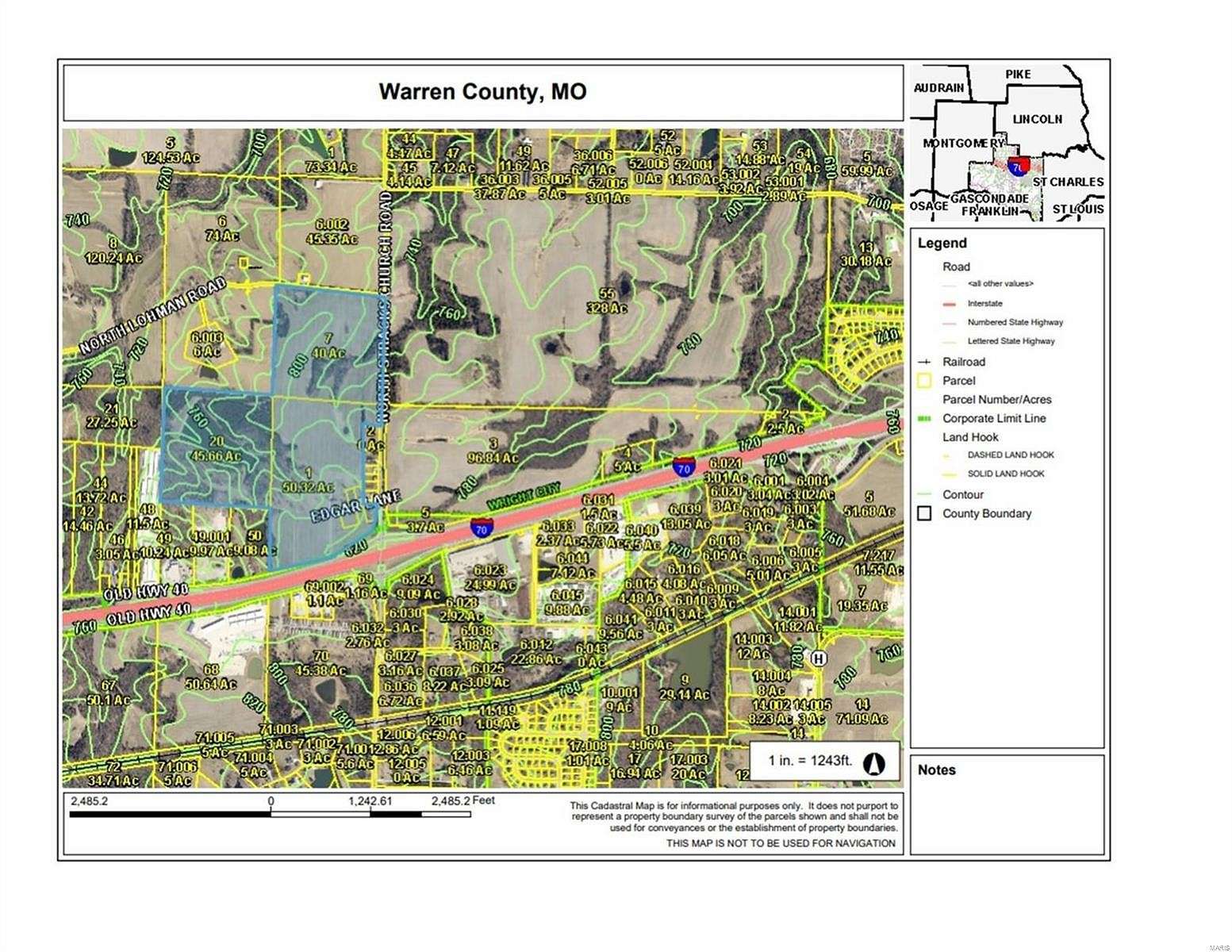 138 Acres of Land for Sale in Wright City, Missouri