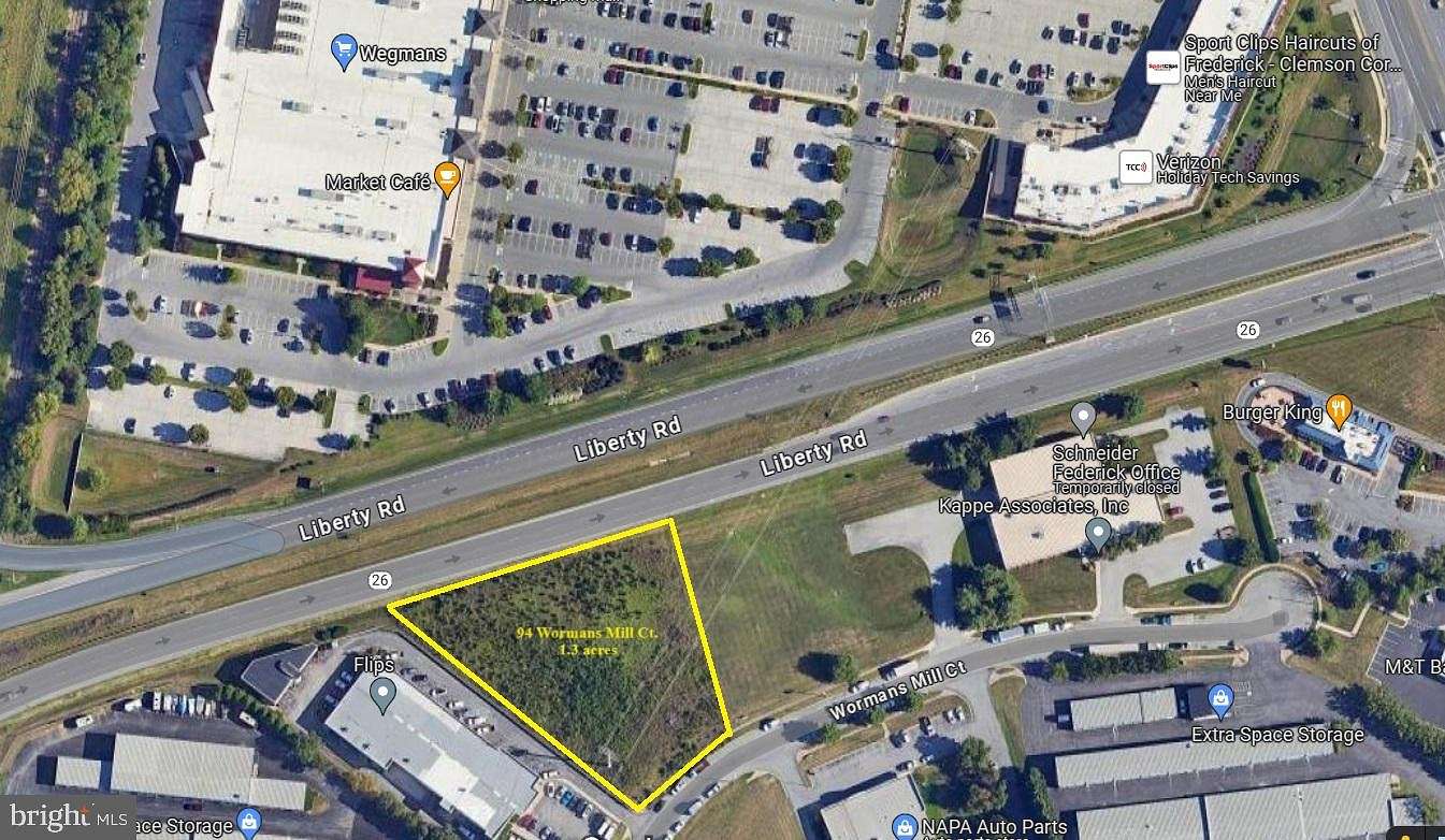 1.3 Acres of Commercial Land for Sale in Frederick, Maryland
